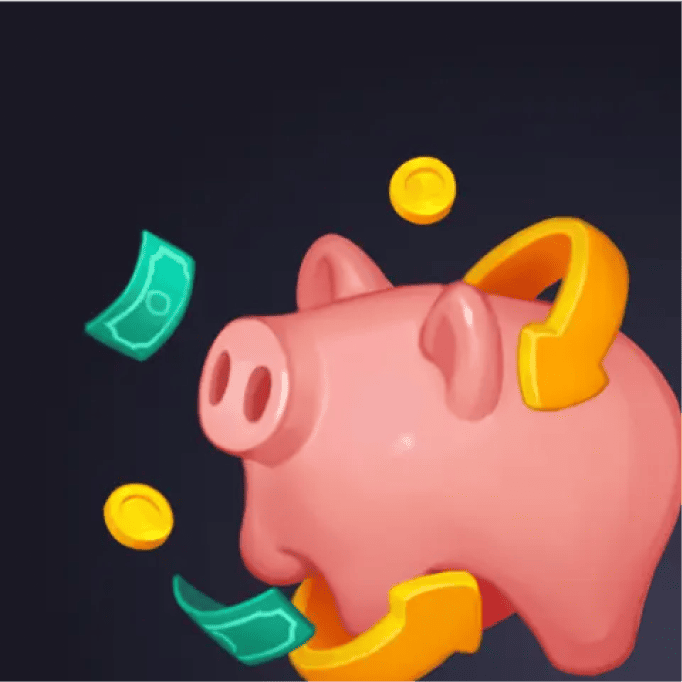 Cashback up to 25% bonus percentage